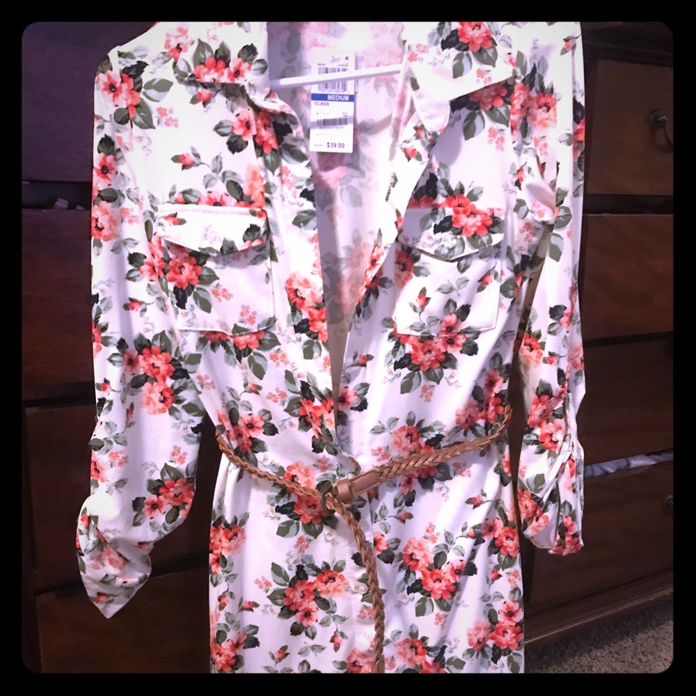 Floral Sweater Dress